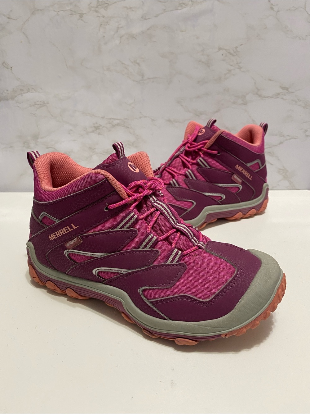 Merrell Chameleon 7 Access Mid Waterproof Girls Hiking Boots